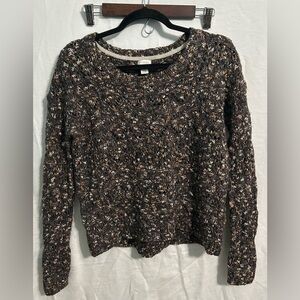 Hinge Acrylic/Wool/Mohair‎ Knit Scoop deck Sweater Womens Size Medium
